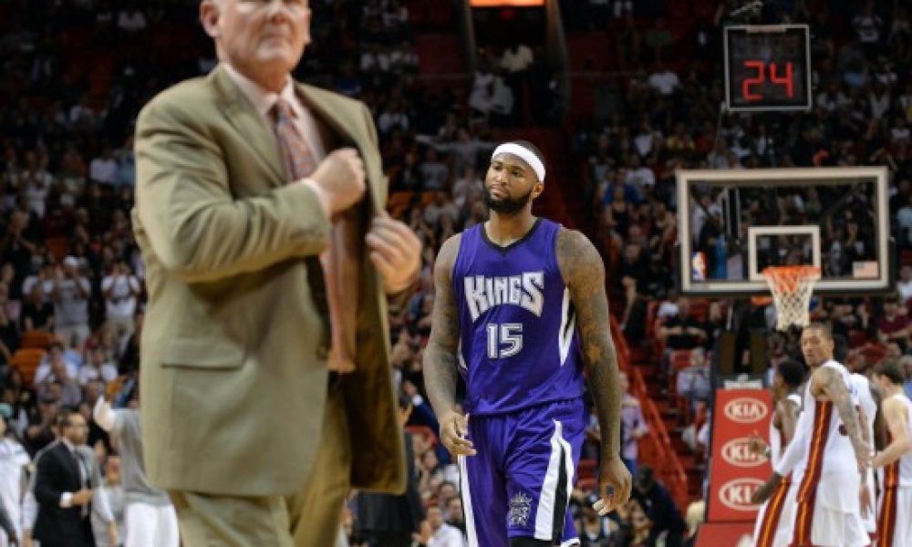 DeMarcus Cousins and George Karl