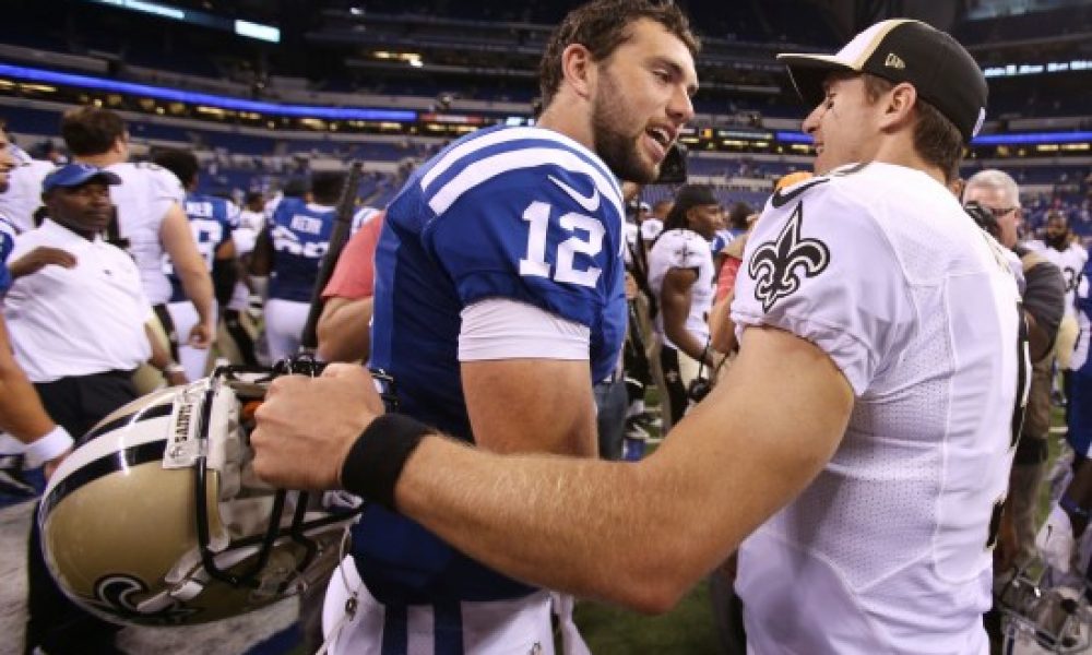 Andrew Luck and Drew Brees