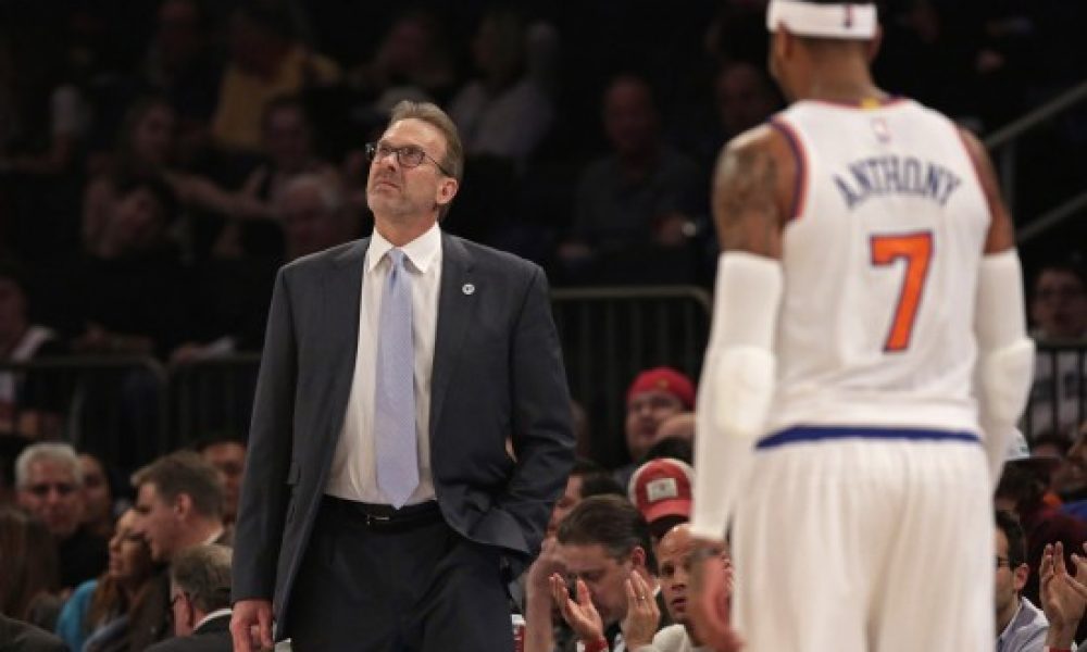 Kurt Rambis and Carmelo Anthony