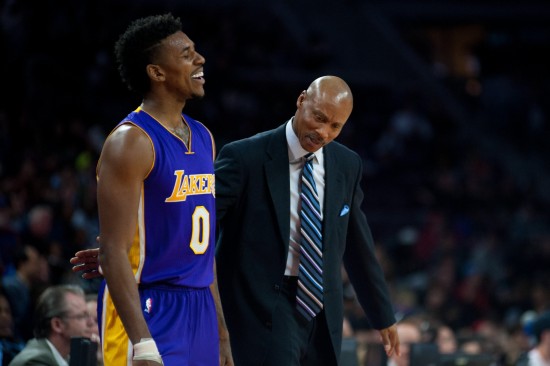 Nick Young and Byron Scott