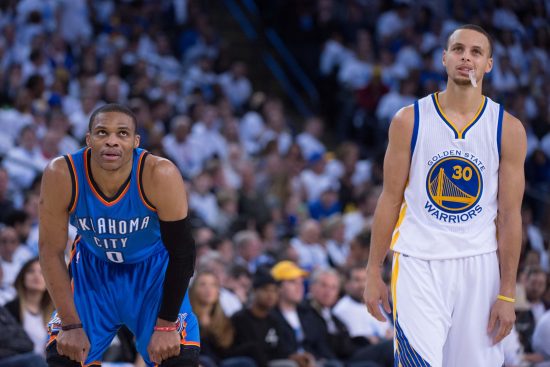 Russell Westbrook and Stephen Curry