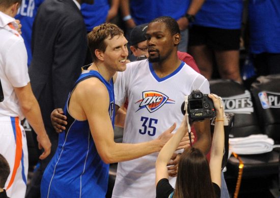 Kevin Durant and Dirk Nowitzki