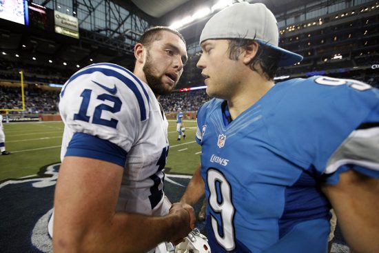 Matthew Stafford and Andrew Luck