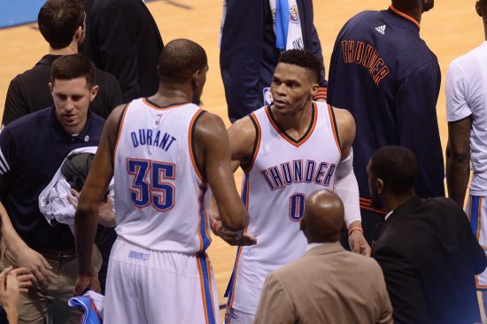 Kevin Durant and Russell Westbrook