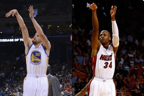 Stephen Curry and Ray Allen