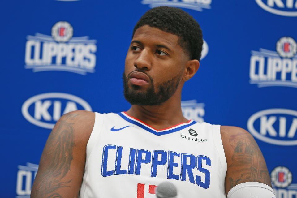 Paul George returns to first practice in months for Clippers after UCL  injury