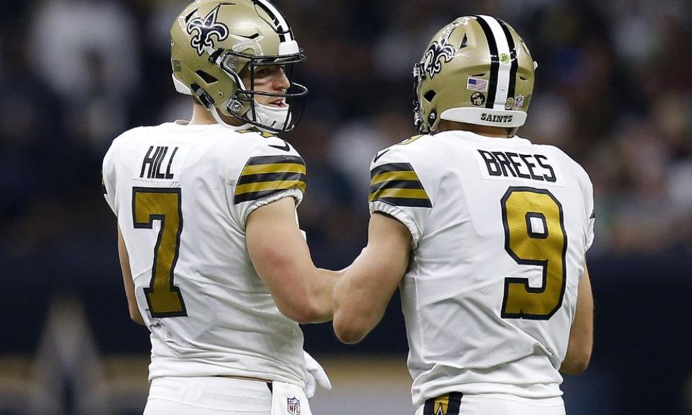 Taysom Hill, Drew Brees, Saints