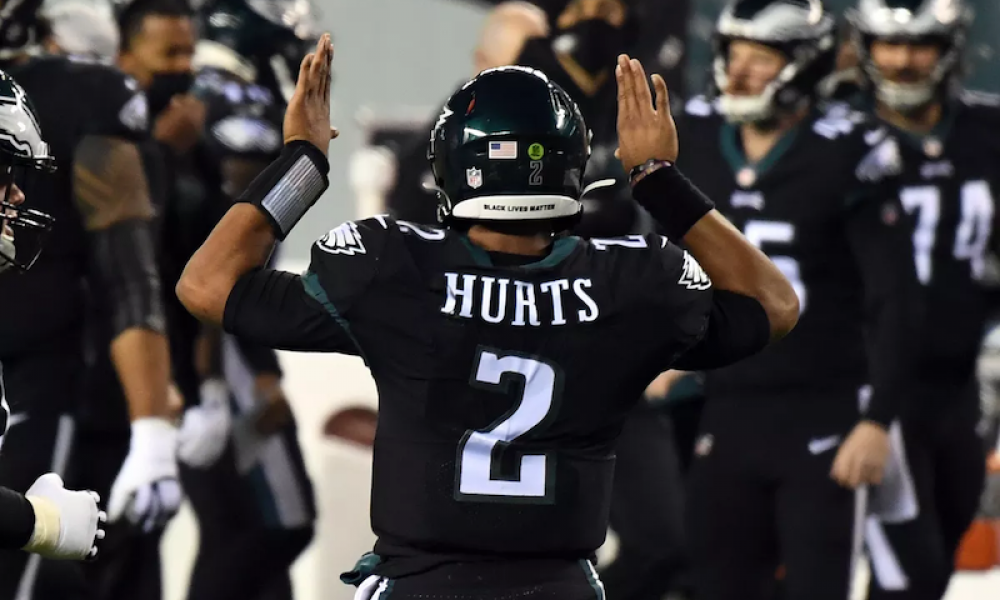 Rent is Due': Jalen Hurts Dazzles, DeVonta Smith Ties Eagles