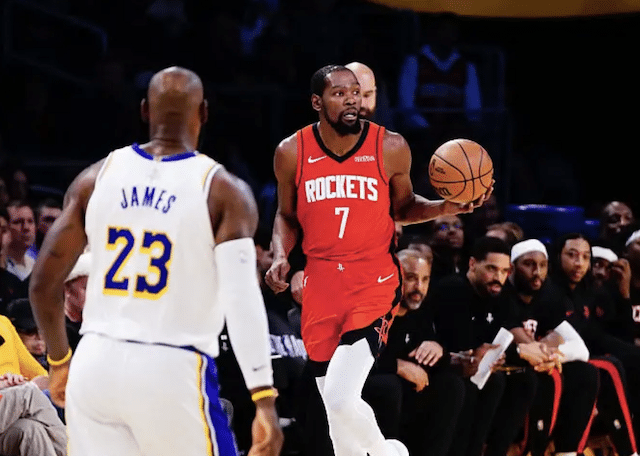 Kevin Durant LeBron James Philadelphia 76ers Houston Rockets Los Angeles Lakers